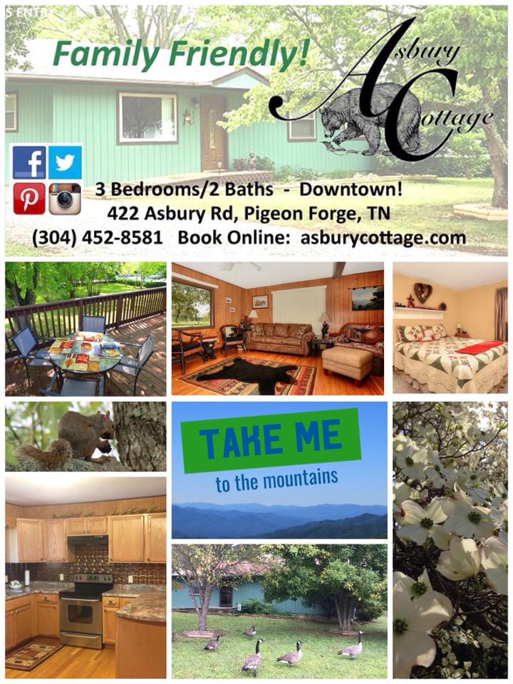 Vacation Rentals in downtown Pigeon Forge, TN