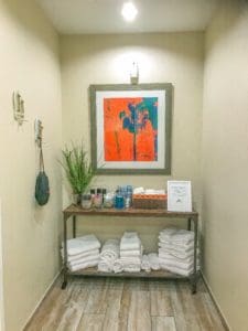 Dressing Room at St. Somewhere Spa